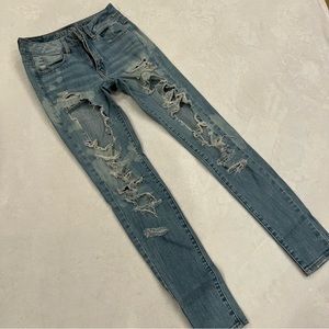 American Eagle distressed skinny jeans